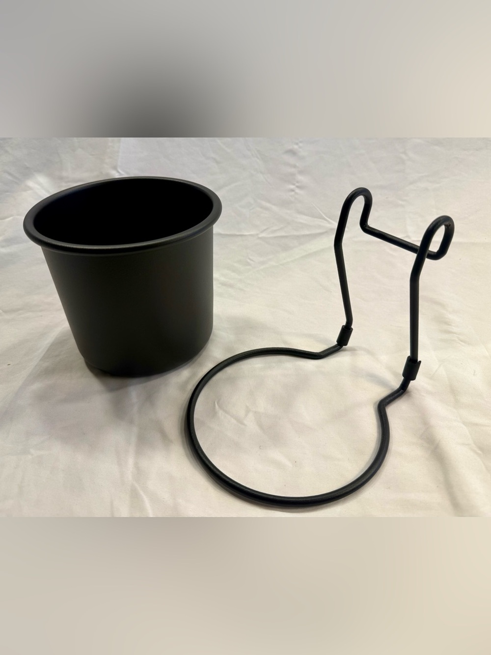 IKEA HULTARP Black Metal Hanging Storage Basket 14x16 cm  - NEW, OPEN BOX